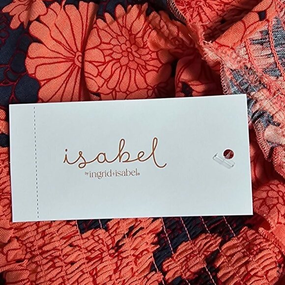 Ruffle Smocked Maternity Tank Top | Isabel Maternity | Small - Picture 9 of 11